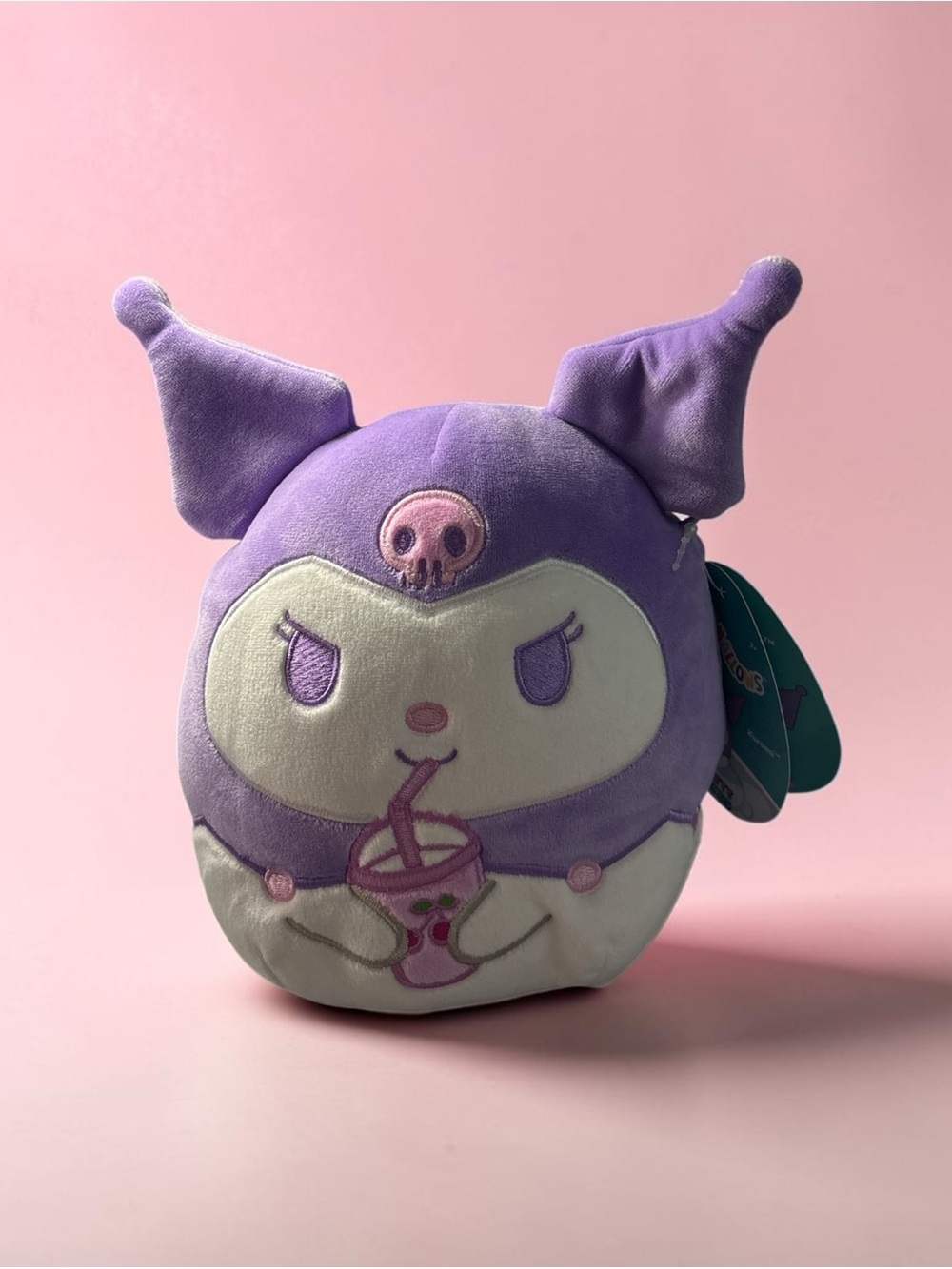 Squishmallows Kuromi Boba Plush Sanrio